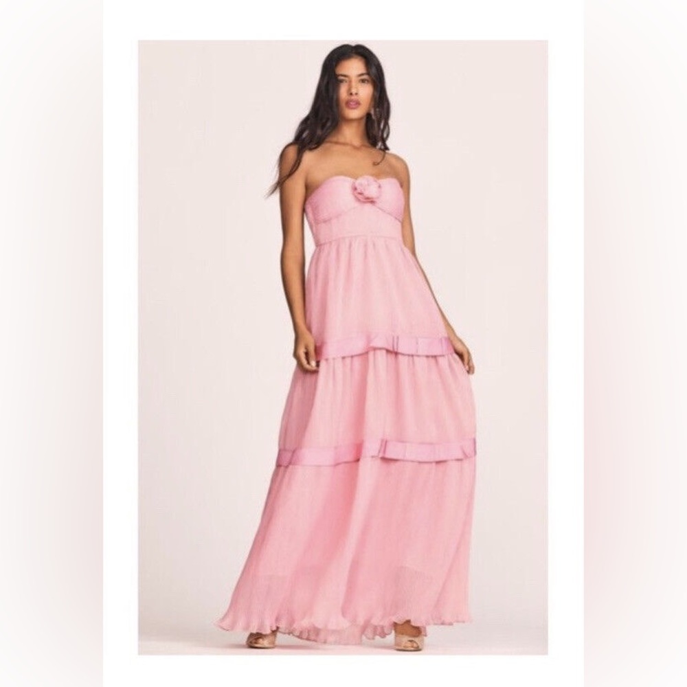 NWT LoveShackFancy Teresa Gown Dress Candy Punk Size 0